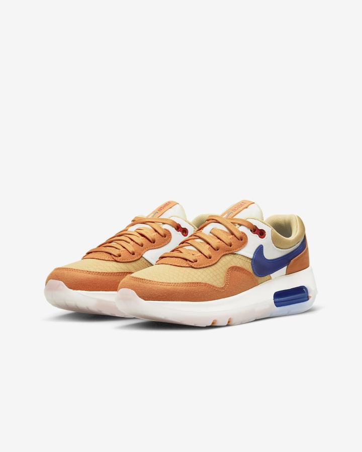 Zapatillas Nike Air Max Motif Kids Niña Amarillo Oscuro Azul Real | TLYXK-4936