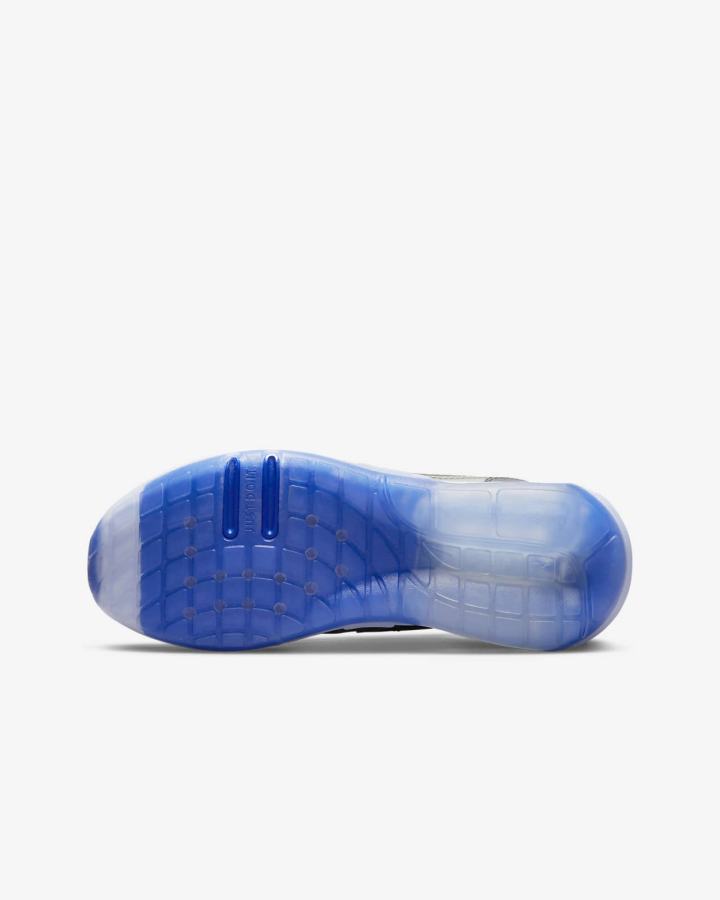 Zapatillas Nike Air Max Motif Kids Niña Azul Real Gris Negras | UXRME-8963
