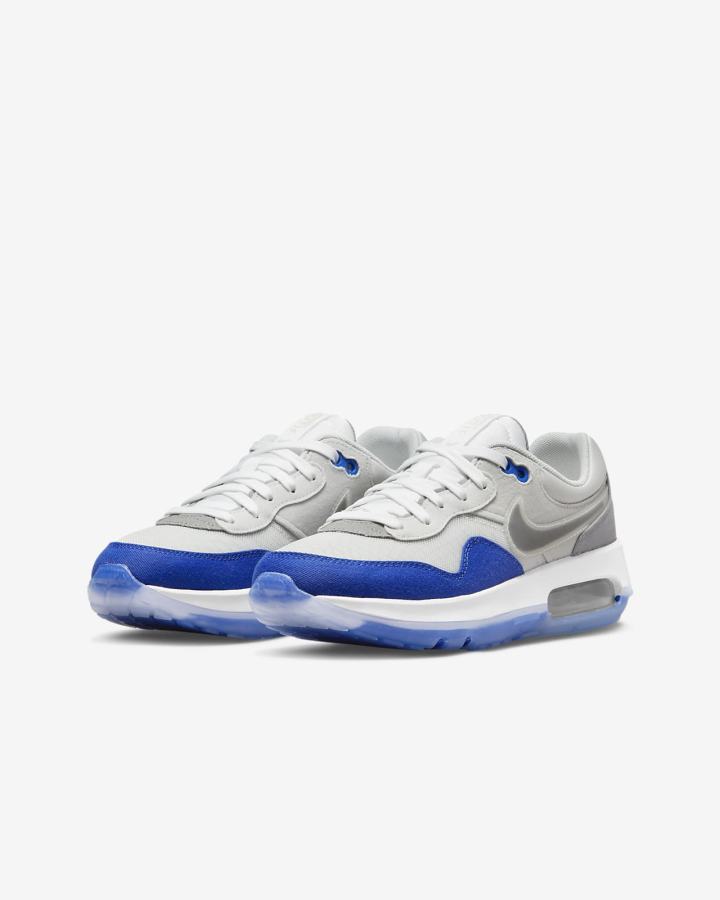 Zapatillas Nike Air Max Motif Kids Niña Azul Real Gris Negras | UXRME-8963