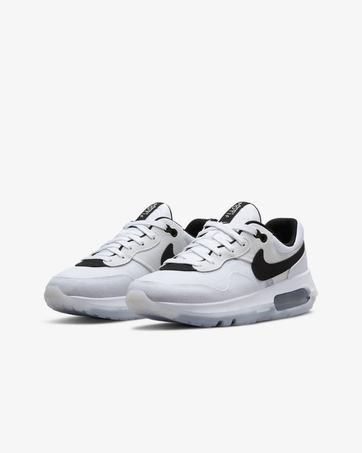 Zapatillas Nike Air Max Motif Kids Niña Blancas Negras | WIEPH-8096