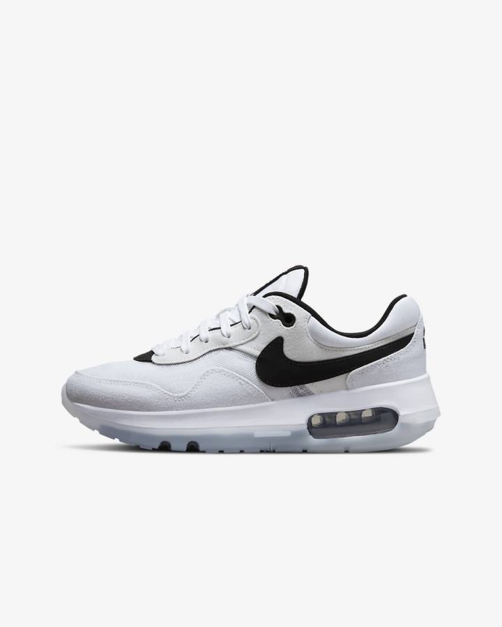 Zapatillas Nike Air Max Motif Kids Niña Blancas Negras | WIEPH-8096
