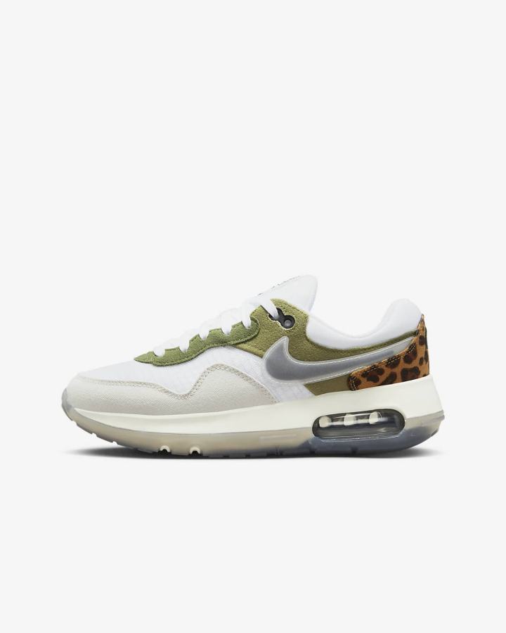Zapatillas Nike Air Max Motif Next Nature Kids Niña Blancas Verde Negras | BKOGL-1395