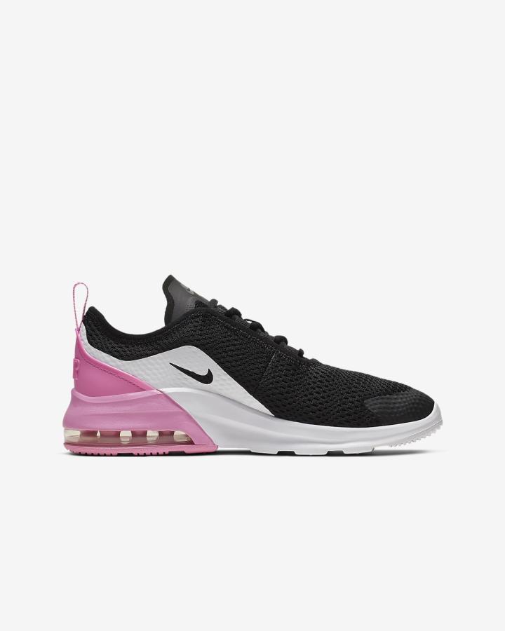 Zapatillas Nike Air Max Motion 2 Kids Niña Negras Rosas Blancas Metal Plateadas | KTECP-0527