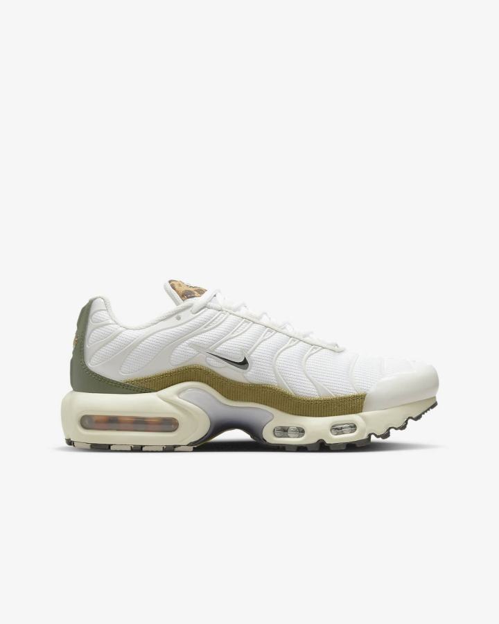 Zapatillas Nike Air Max Plus Kids Niña Blancas Verde Negras | SZROX-2196