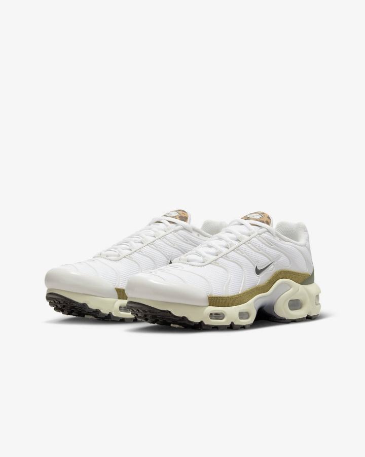 Zapatillas Nike Air Max Plus Kids Niña Blancas Verde Negras | SZROX-2196
