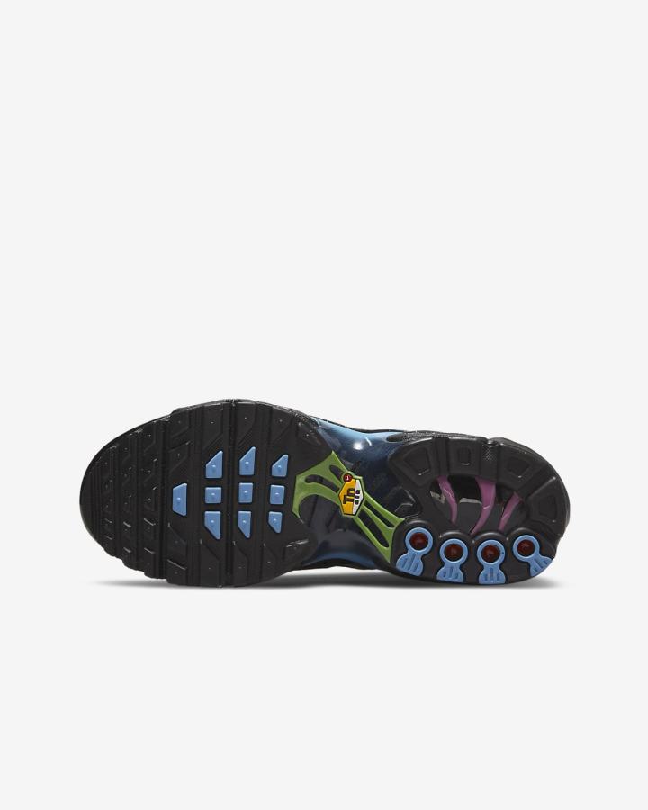 Zapatillas Nike Air Max Plus Kids Niña Negras Azules Burdeos Claro | IDHPB-4971