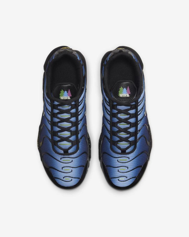 Zapatillas Nike Air Max Plus Kids Niña Negras Azules Burdeos Claro | IDHPB-4971