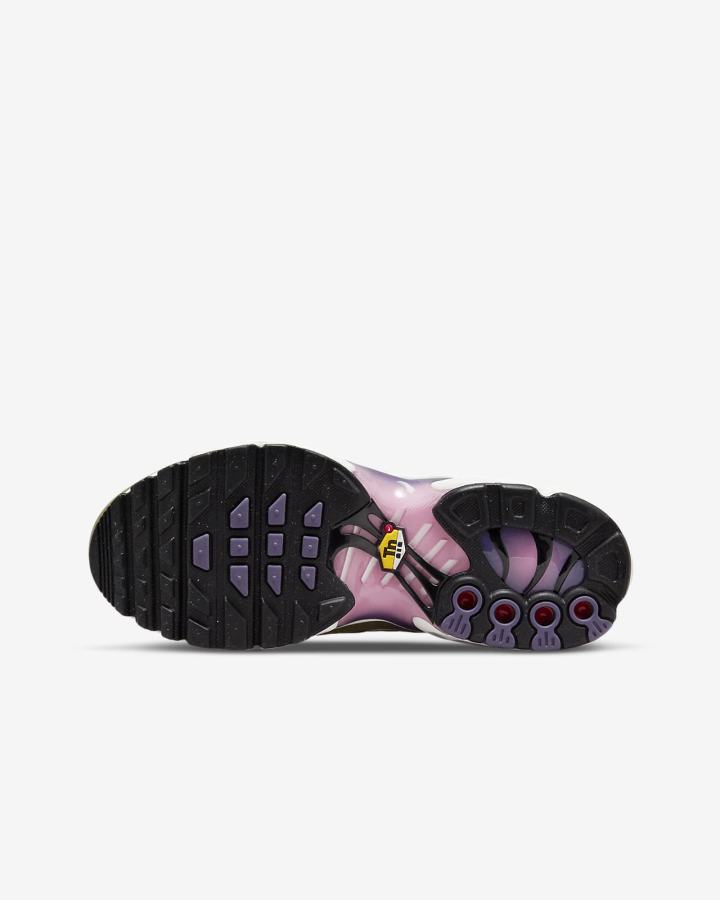 Zapatillas Nike Air Max Plus Kids Niño Negras Moradas Rosas | FLWIB-3590