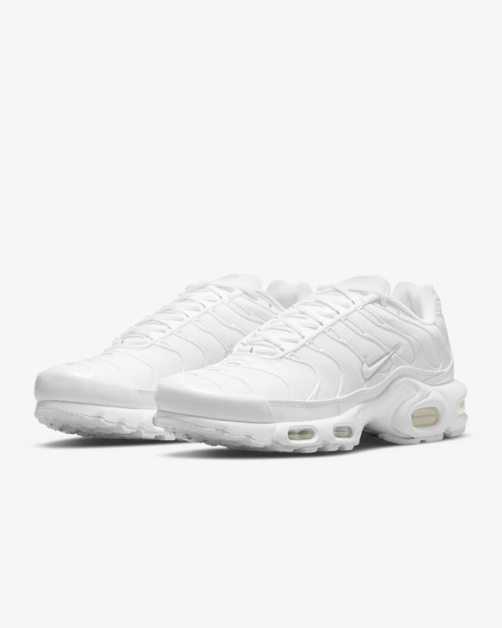 Zapatillas Nike Air Max Plus Mujer Blancas Plateadas | ZMDOK-7850