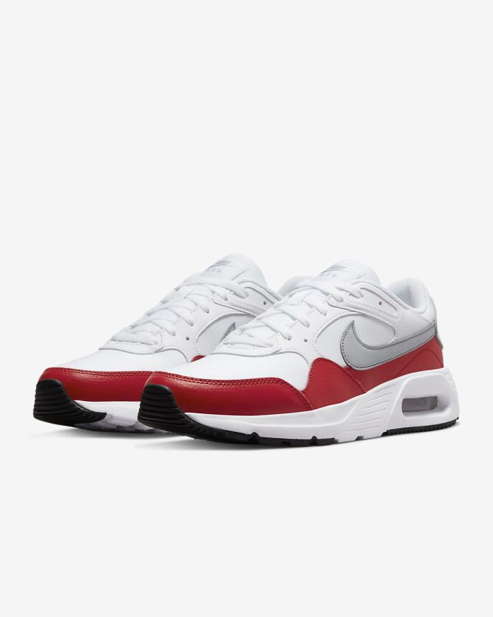 Zapatillas Nike Air Max SC Hombre Blancas Rojas Negras Gris | RJASC-6123