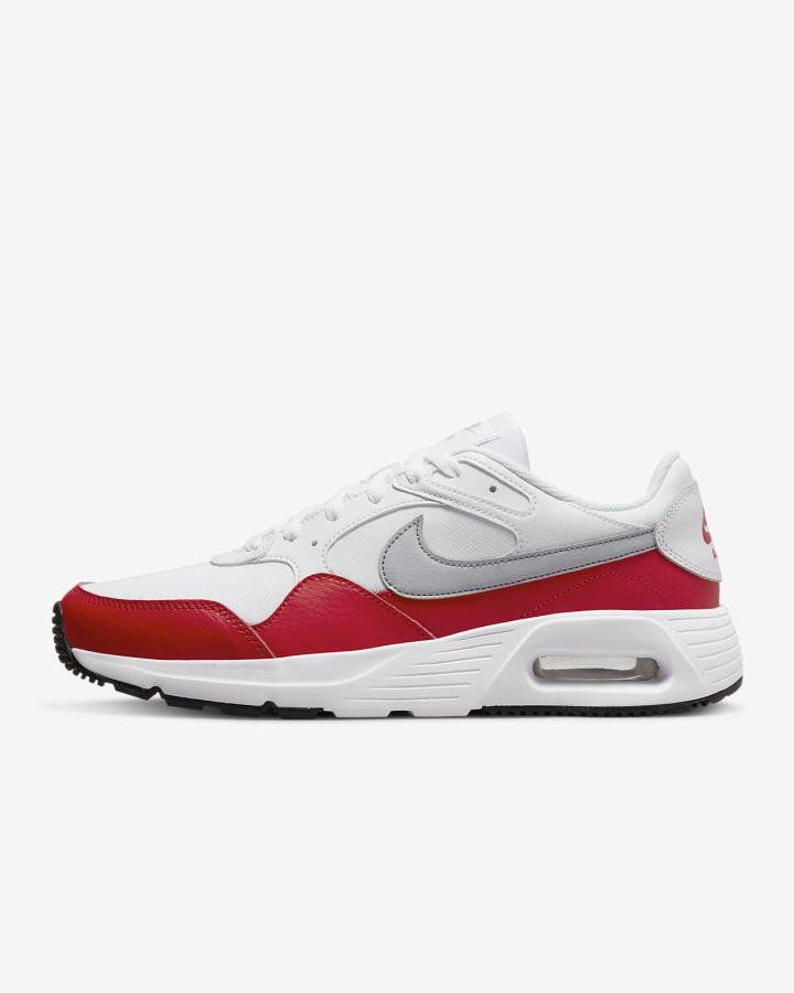 Zapatillas Nike Air Max SC Hombre Blancas Rojas Negras Gris | RJASC-6123