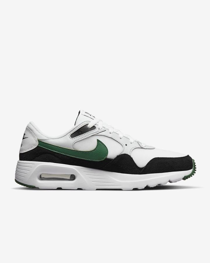 Zapatillas Nike Air Max SC Hombre Blancas Negras Plateadas Verde | VBTGY-4062