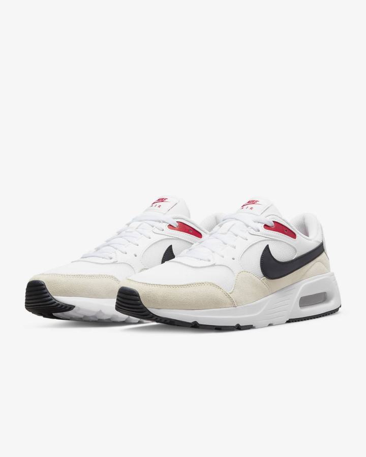 Zapatillas Nike Air Max SC Hombre Blancas Rojas Negras | YREKI-7913