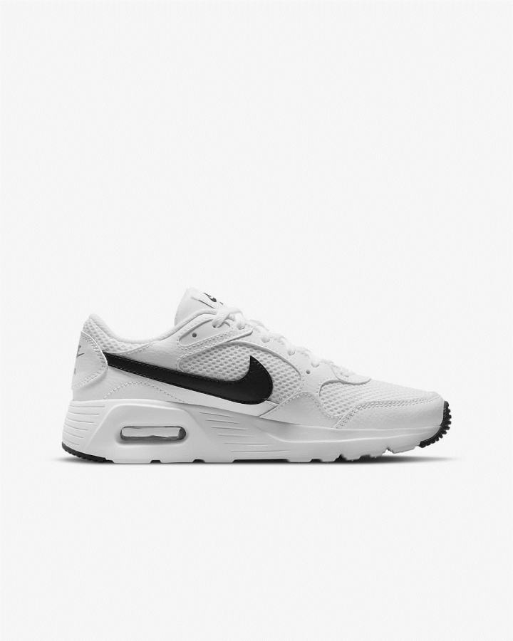 Zapatillas Nike Air Max SC Kids Niña Blancas Negras | NRQEC-0768