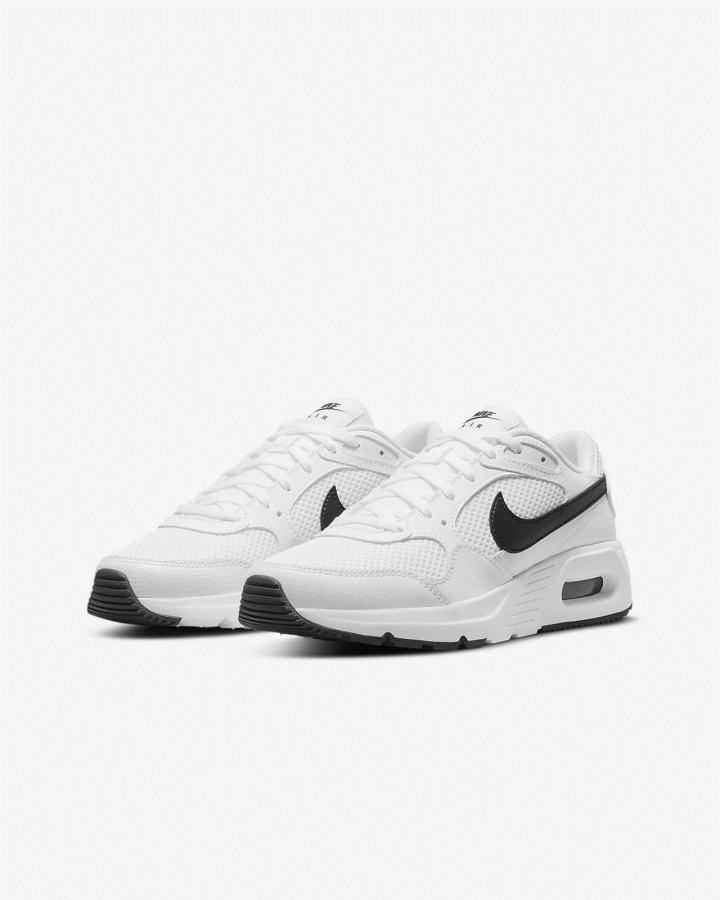 Zapatillas Nike Air Max SC Kids Niña Blancas Negras | NRQEC-0768