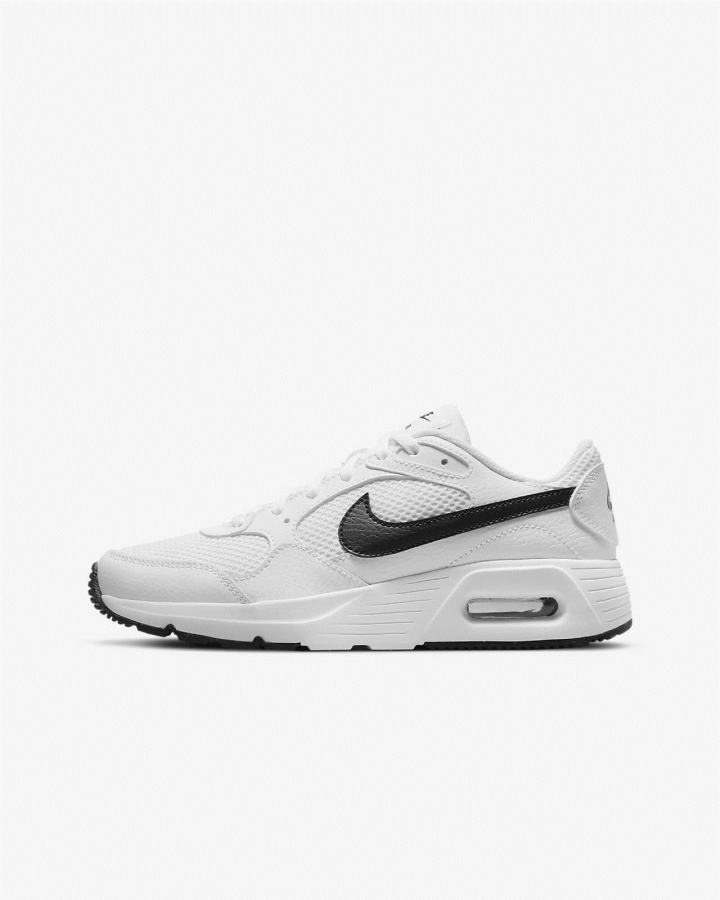 Zapatillas Nike Air Max SC Kids Niña Blancas Negras | NRQEC-0768