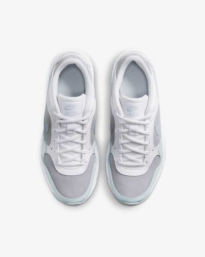 Zapatillas Nike Air Max SC Kids Niña Blancas Metal Plateadas | PHKZS-1035