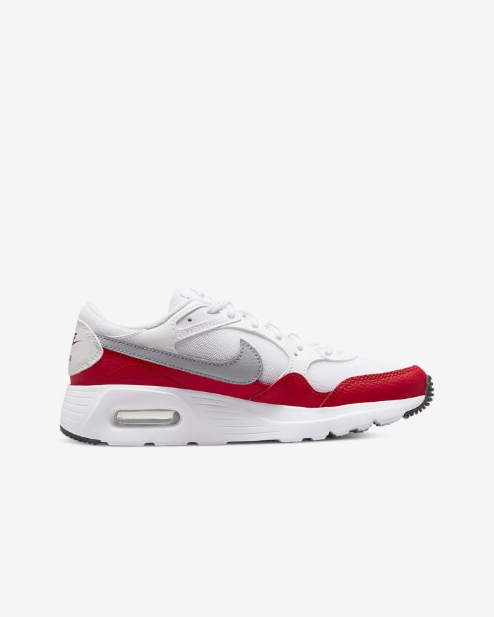 Zapatillas Nike Air Max SC Kids Niña Blancas Rojas Negras Gris | YCOZK-0785