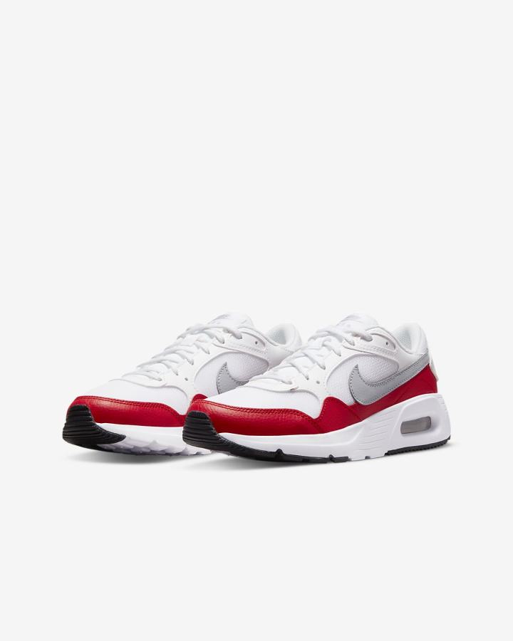 Zapatillas Nike Air Max SC Kids Niña Blancas Rojas Negras Gris | YCOZK-0785
