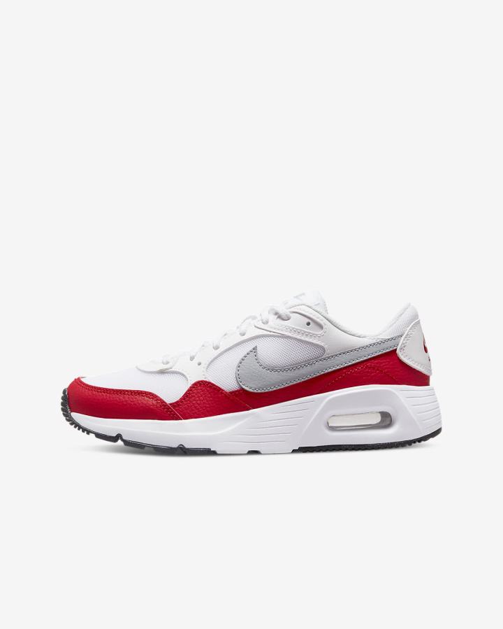 Zapatillas Nike Air Max SC Kids Niña Blancas Rojas Negras Gris | YCOZK-0785