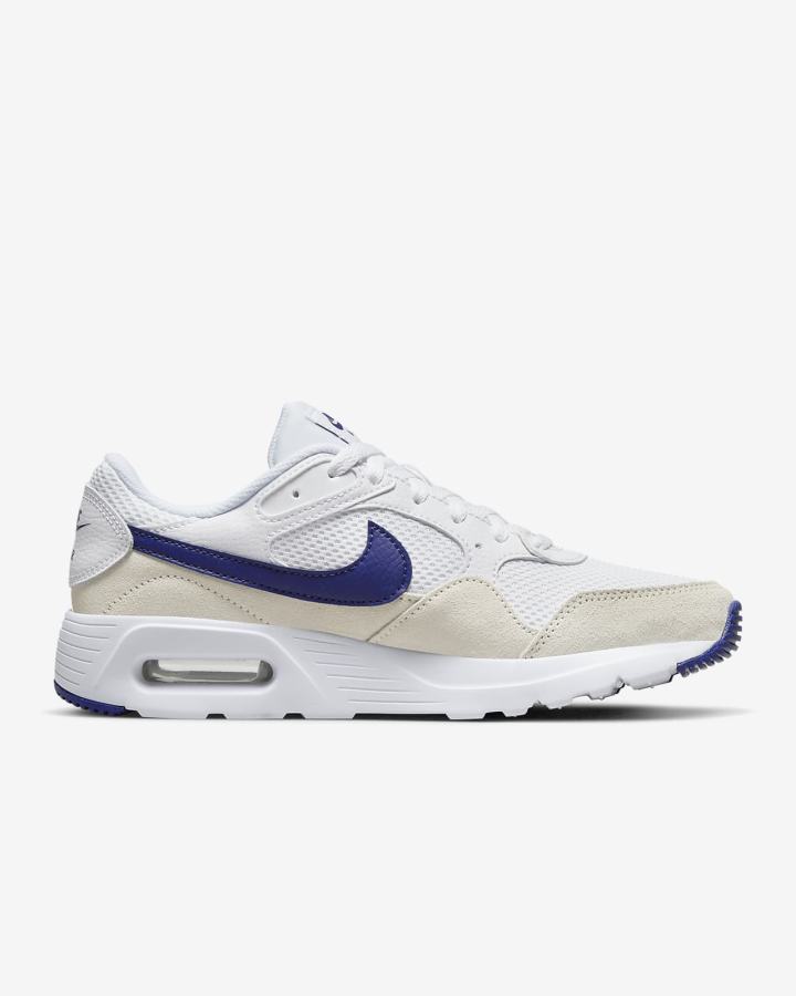 Zapatillas Nike Air Max SC Mujer Blancas Azul Real Oscuro Azules | HIELM-9874