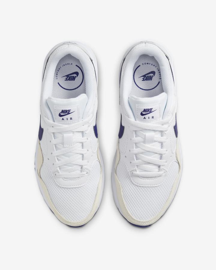 Zapatillas Nike Air Max SC Mujer Blancas Azul Real Oscuro Azules | HIELM-9874