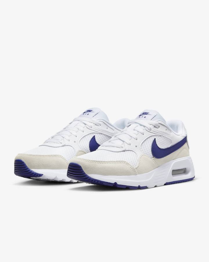 Zapatillas Nike Air Max SC Mujer Blancas Azul Real Oscuro Azules | HIELM-9874