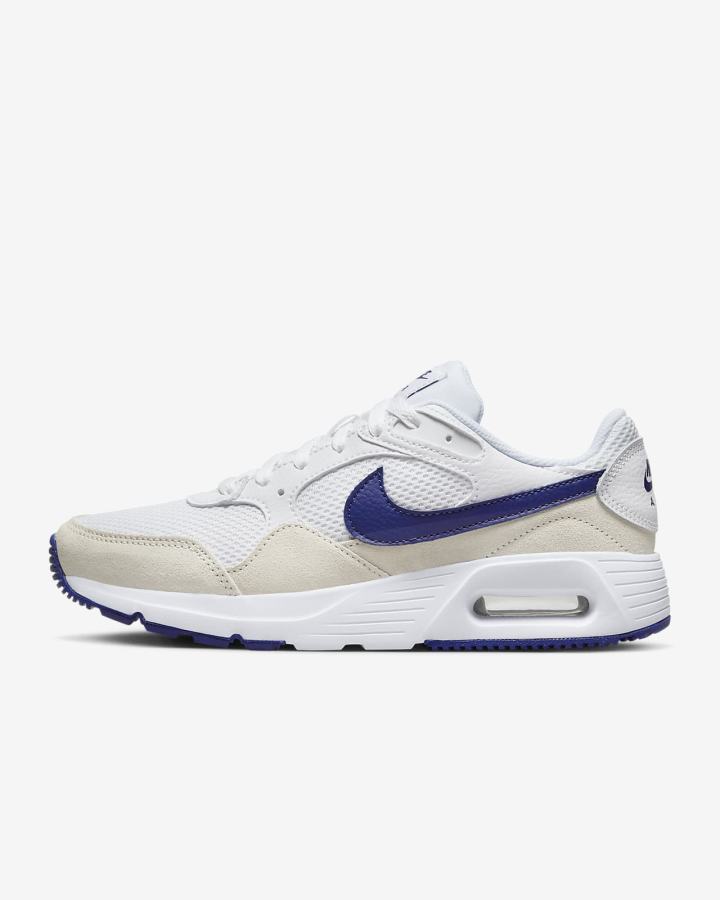 Zapatillas Nike Air Max SC Mujer Blancas Azul Real Oscuro Azules | HIELM-9874