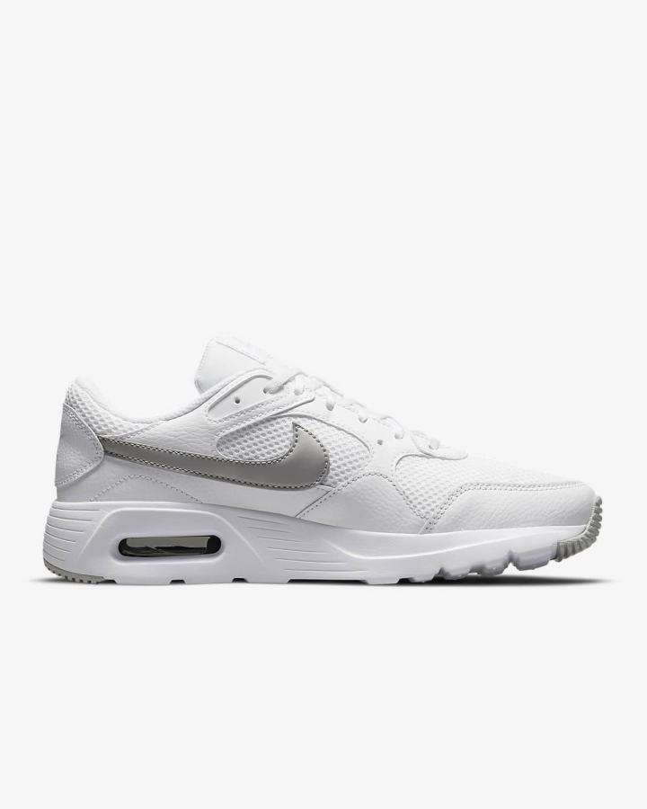 Zapatillas Nike Air Max SC Mujer Blancas Plateadas Metal Plateadas | OWDPS-9680