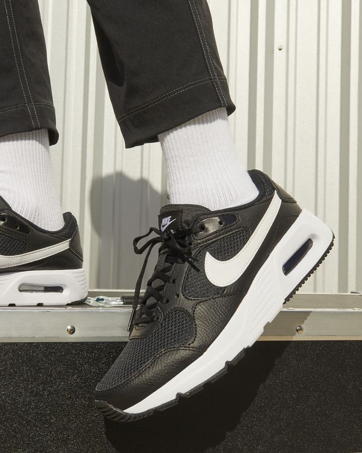 Zapatillas Nike Air Max SC Mujer Negras Blancas | RMSJC-9620