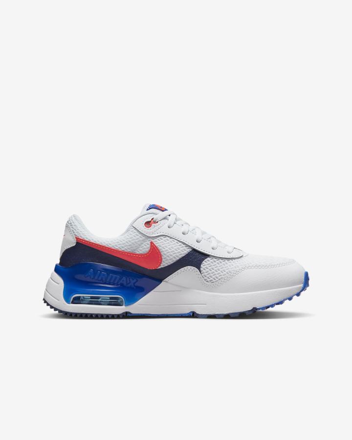 Zapatillas Nike Air Max SYSTM Kids Niña Blancas Azul Marino Azul Real Rojas Claro | LYXEI-1974
