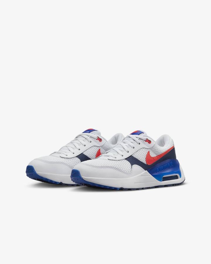 Zapatillas Nike Air Max SYSTM Kids Niña Blancas Azul Marino Azul Real Rojas Claro | LYXEI-1974