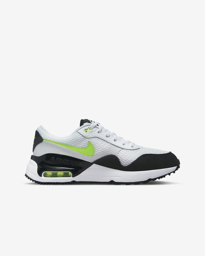 Zapatillas Nike Air Max SYSTM Kids Niño Blancas Plateadas Negras | LYTZO-4386