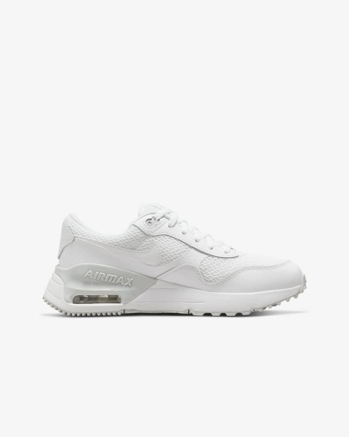 Zapatillas Nike Air Max SYSTM Kids Niño Blancas Plateadas Blancas | PJEXL-9734
