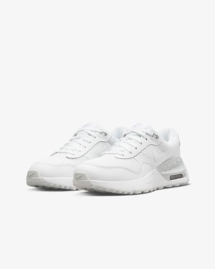 Zapatillas Nike Air Max SYSTM Kids Niño Blancas Plateadas Blancas | PJEXL-9734