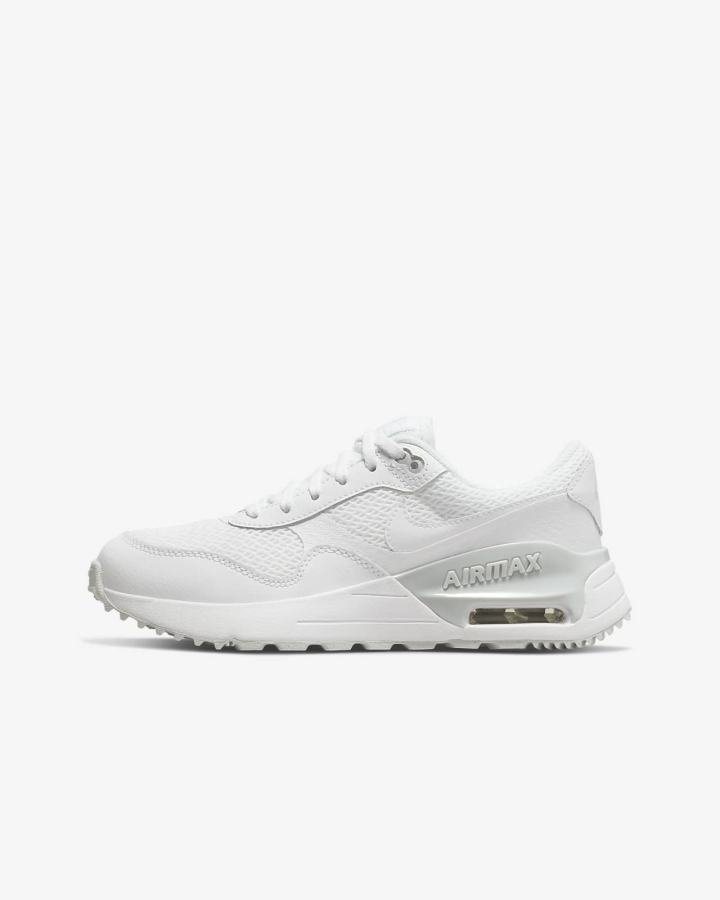 Zapatillas Nike Air Max SYSTM Kids Niño Blancas Plateadas Blancas | PJEXL-9734