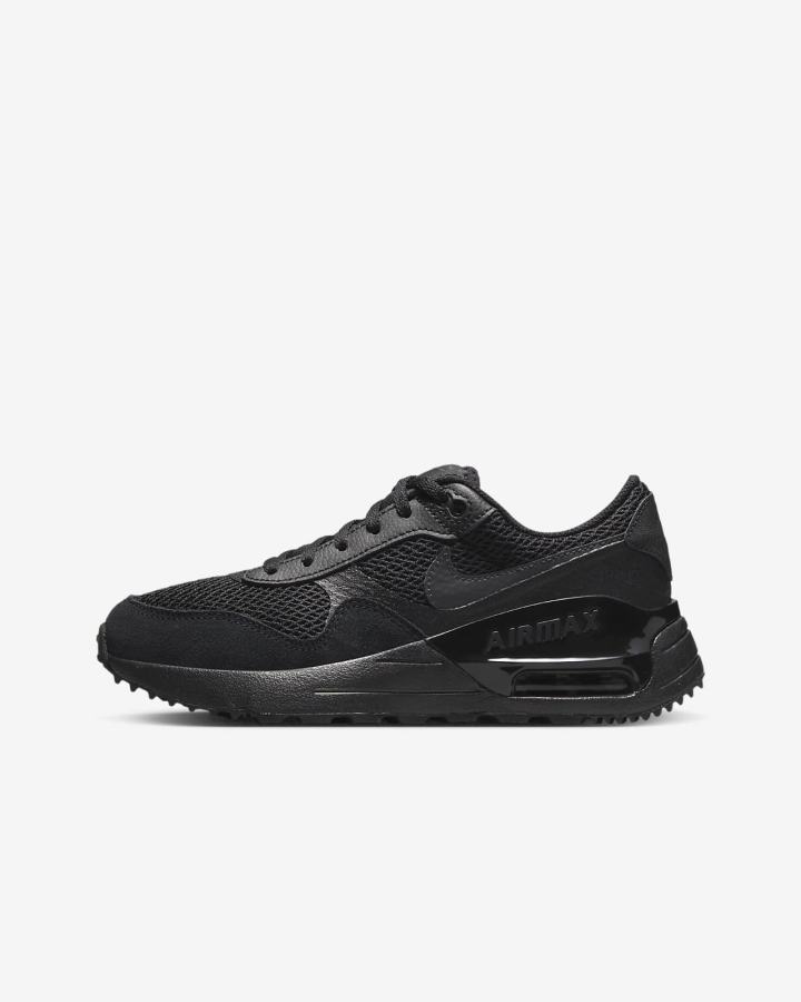 Zapatillas Nike Air Max SYSTM Kids Niño Negras Gris Oscuro | UNAVF-8921