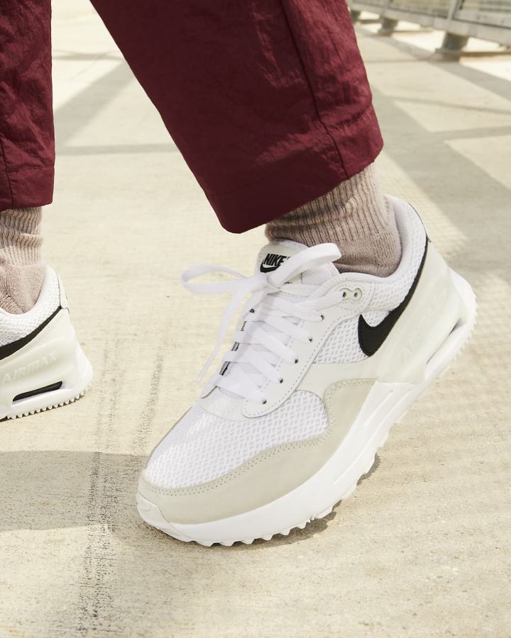 Zapatillas Nike Air Max SYSTM Mujer Blancas Negras | GTNFB-2058