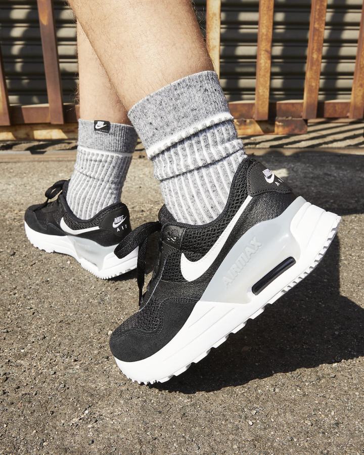 Zapatillas Nike Air Max SYSTM Mujer Negras Gris Blancas | EJZUD-8209