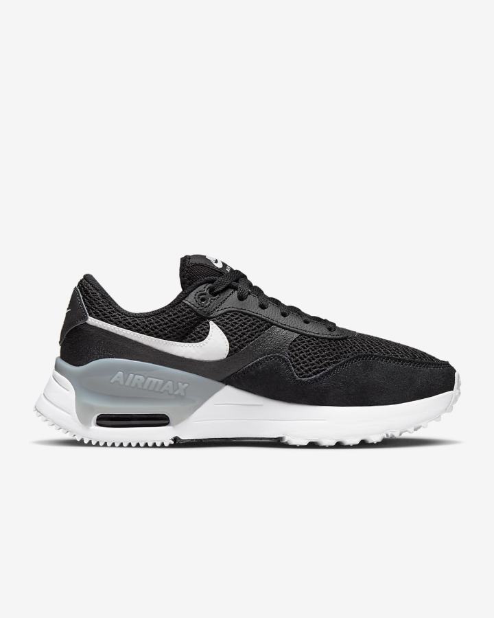 Zapatillas Nike Air Max SYSTM Mujer Negras Gris Blancas | EJZUD-8209