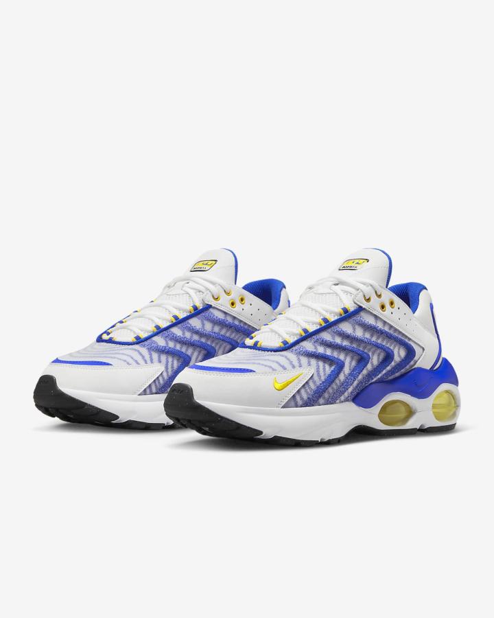 Zapatillas Nike Air Max TW Hombre Blancas Azules Negras Amarillo | QOHCG-9857