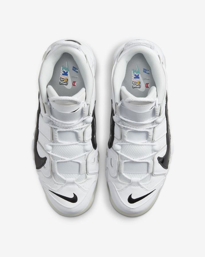 Zapatillas Nike Air More Uptempo '96 Hombre Blancas Gris Negras | AGSEU-8741