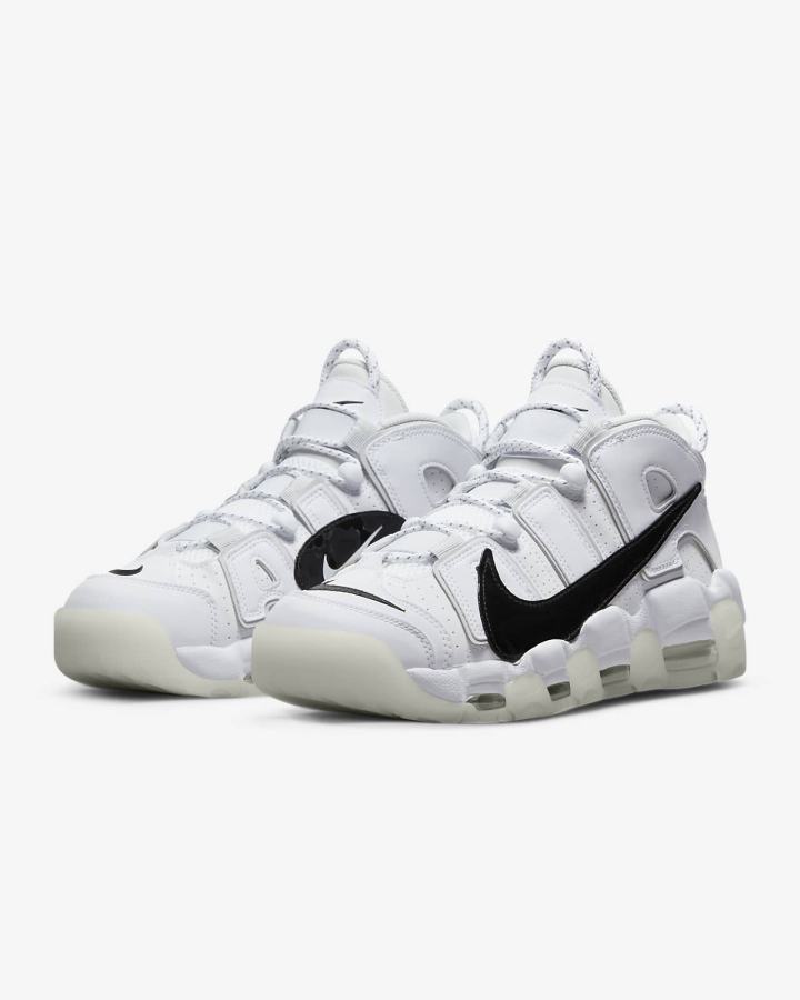 Zapatillas Nike Air More Uptempo '96 Hombre Blancas Gris Negras | AGSEU-8741