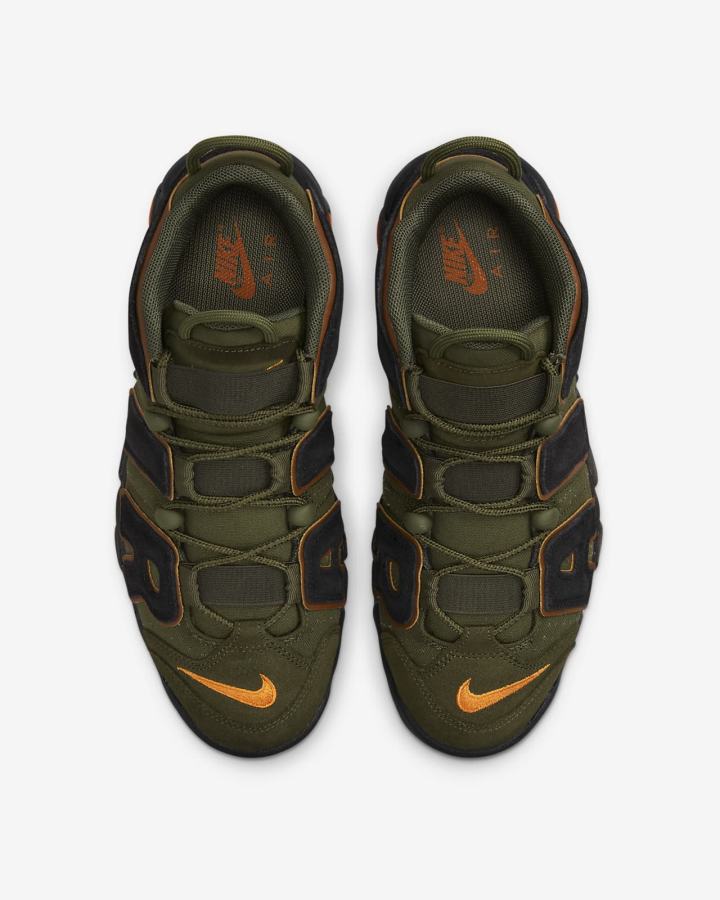 Zapatillas Nike Air More Uptempo '96 Hombre Kaki Naranjas Negras | CFHKW-3846