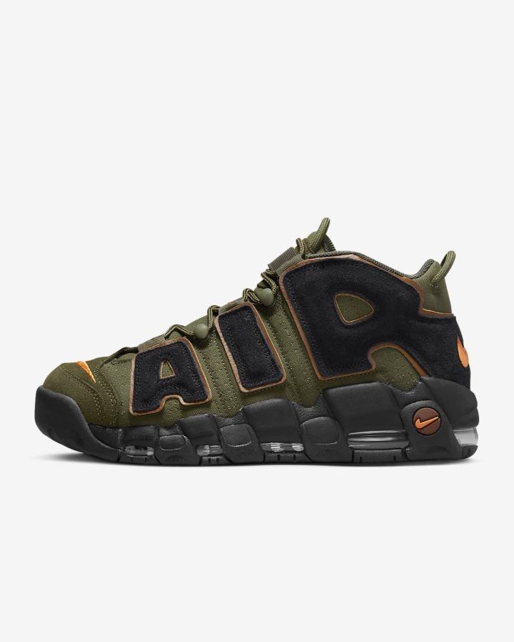 Zapatillas Nike Air More Uptempo '96 Hombre Kaki Naranjas Negras | CFHKW-3846