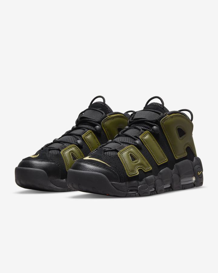 Zapatillas Nike Air More Uptempo '96 Hombre Negras Verde | CYWRQ-4537