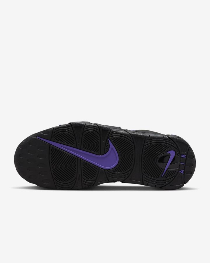 Zapatillas Nike Air More Uptempo '96 Hombre Negras Metal Doradas Moradas | ZGEYK-9634