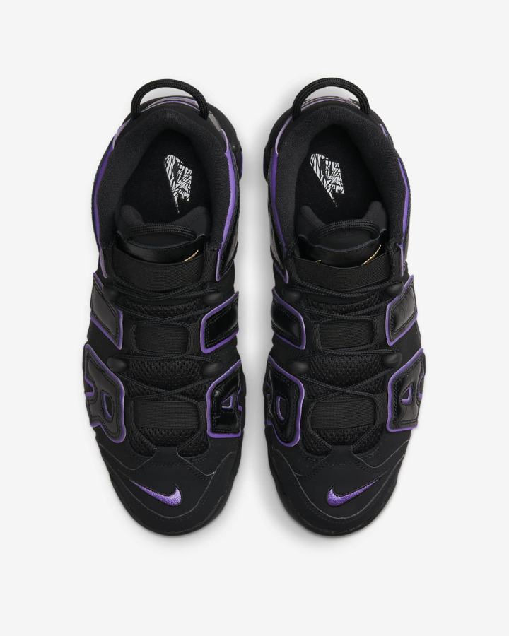 Zapatillas Nike Air More Uptempo '96 Hombre Negras Metal Doradas Moradas | ZGEYK-9634