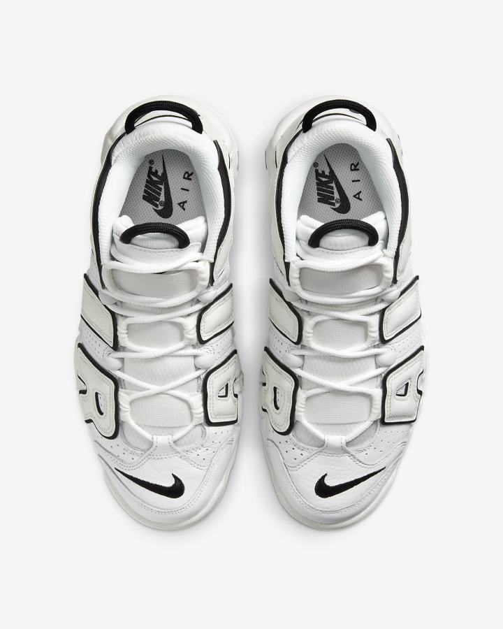 Zapatillas Nike Air More Uptempo Mujer Blancas Negras | EAIYC-7904