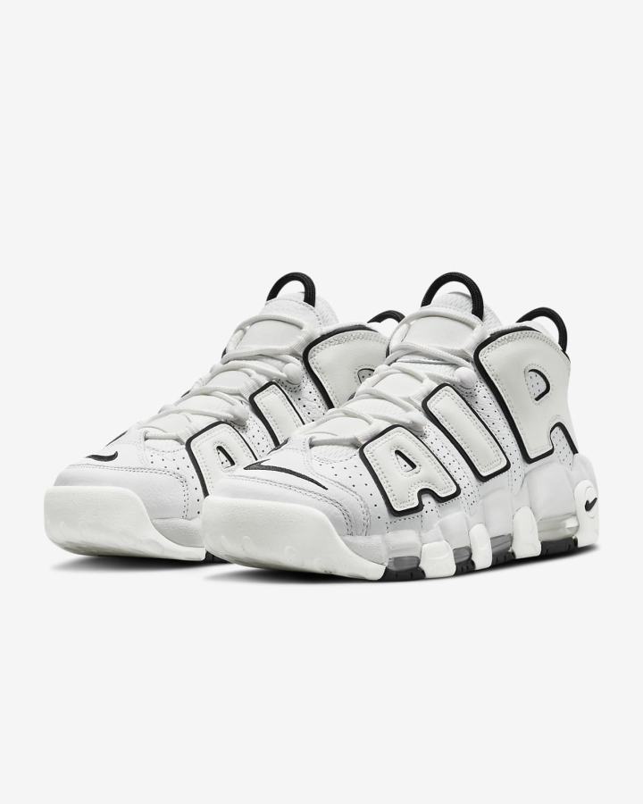 Zapatillas Nike Air More Uptempo Mujer Blancas Negras | EAIYC-7904